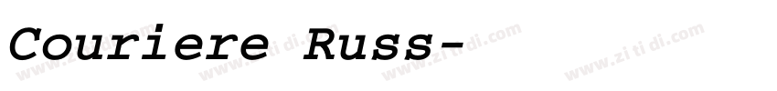 Couriere Russ字体转换